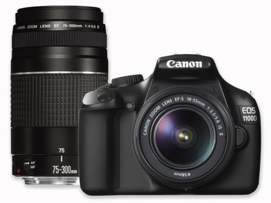 Canon EOS 1100D + 18-55mm + 75-300mm is nooit meer leverbaar