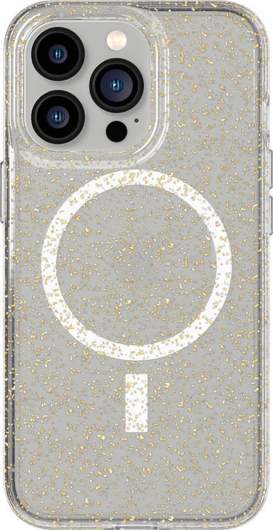 Tech21 Evo Sparkle Apple iPhone 13 Pro Back Cover met MagSafe Goud is nooit meer leverbaar