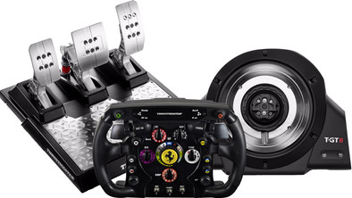 Thrustmaster T-GT II Servo Base + Ferrari F1 Wheel Add-On + T-LCM Pedalen is nooit meer leverbaar