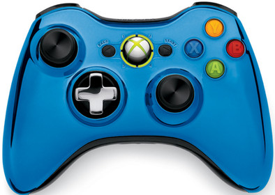Xbox 360 Wireless Controller Chrome Blue is nooit meer leverbaar