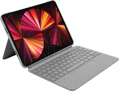 Logitech Combo Touch Apple iPad Pro 11 inch (2022&#x2F;2021&#x2F;2020) Toetsenbord Hoes QWERTY Grijs is nooit meer leverbaar