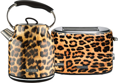 Bourgini Panter Waterkoker + Broodrooster is nooit meer leverbaar