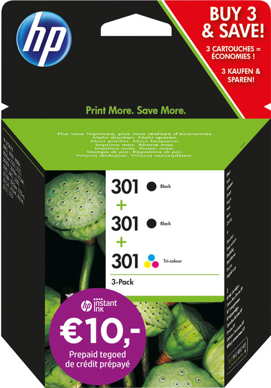 HP 301 Cartridges Combo Pack is nooit meer leverbaar