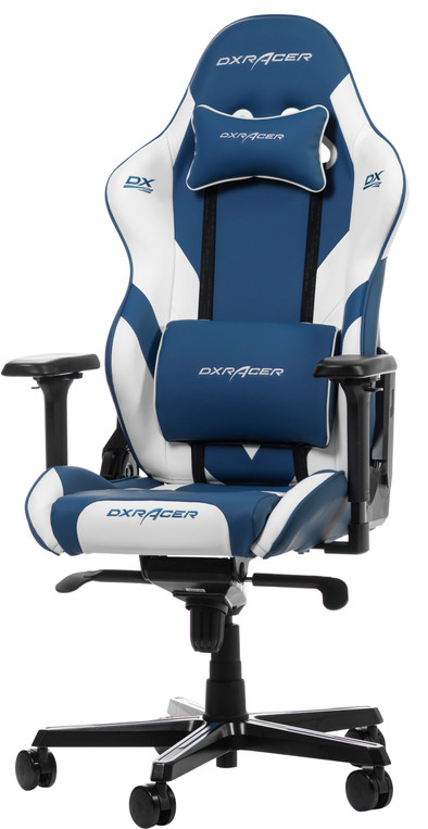 DXRacer GLADIATOR G001-BW Gaming Stoel Blauw/Wit is nooit meer leverbaar