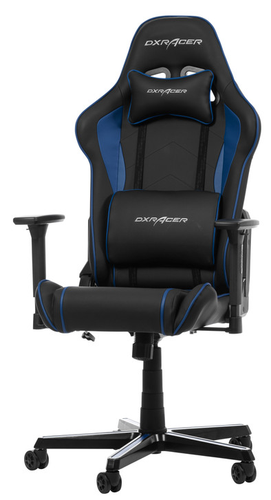 DXRacer PRINCE P08-N Gaming Chair - Zwart/Blauw is nooit meer leverbaar