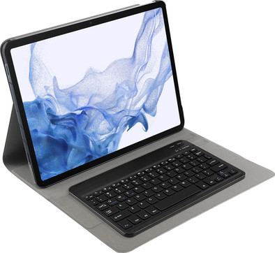 Just in Case Premium Samsung Galaxy Tab S8 Plus/S7 Plus/FE Toetsenbord Hoes QWERTY Zwart is nooit meer leverbaar