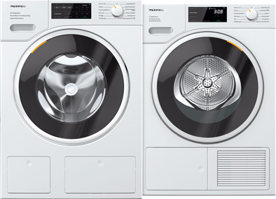 Miele WSH 863 WCS PowerWash 2.0 &amp; TwinDos + Miele TSF 763 WP EcoSpeed is nooit meer leverbaar