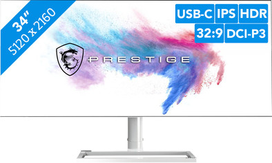 【匿名配送】MSI PRESTIGE PS341WU 5K2K 美品 34インチ MSI クリエイター向け液晶モニター Prestige PS341WU