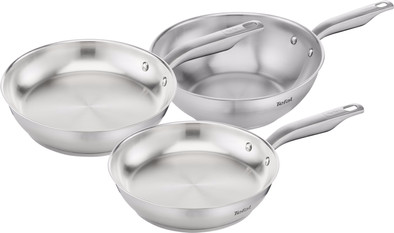 Tefal Virtuoso Koekenpannenset 24 + 28 cm + Wokpan 28 cm is nooit meer leverbaar