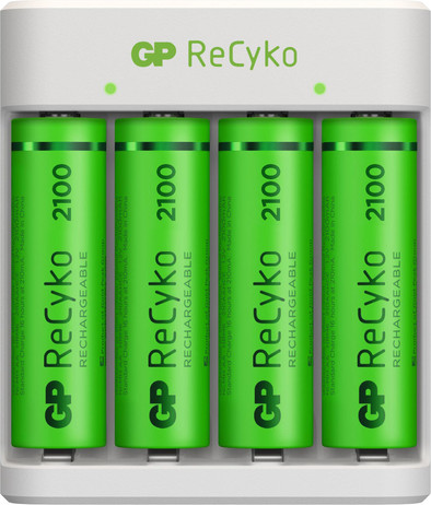 GP Batteries USB batterijlader E411 + 4x AA 2100 mAh is nooit meer leverbaar