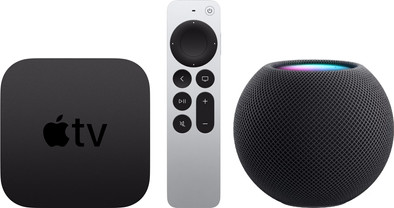 Apple TV 4K (2021) 32 GB + HomePod mini Grijs is nooit meer leverbaar