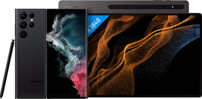 Samsung Galaxy S22 Ultra 128GB Zwart 5G + Galaxy Tab S8 Ultra 14.6 inch 128GB Wifi Grijs is nooit meer leverbaar