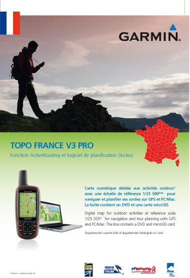 Garmin TOPO Frankrijk V3 Pro - Alle regio's is nooit meer leverbaar