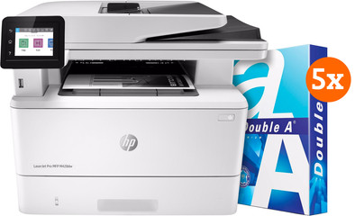 HP LaserJet Pro MFP M428dw + 2.500 vellen A4 papier is nooit meer leverbaar