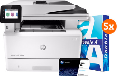 HP LaserJet Pro MFP M428dw + 1 extra zwarte toner + 2.500 vellen A4 papier is nooit meer leverbaar
