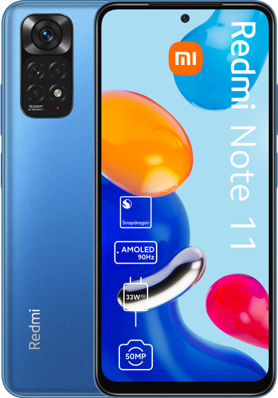 Xiaomi Redmi Note 11 64GB Blue | Coolblue | Mobile phones
