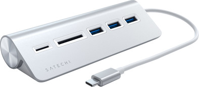 Satechi Aluminum USB Hub USB-C Zilver is nooit meer leverbaar