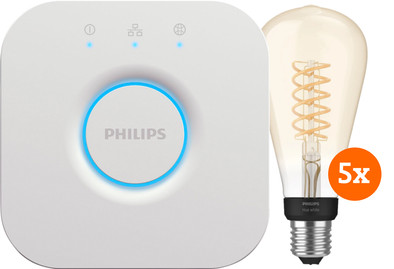 Philips Hue Filament White Edison XL 5-Pack + Bridge is nooit meer leverbaar
