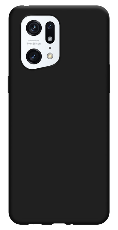 Just in Case Soft Oppo Find X5 Pro Back Cover Zwart is nooit meer leverbaar
