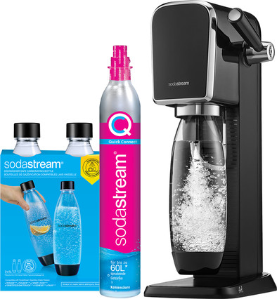 SodaStream ART Zwart + 2 flessen is nooit meer leverbaar