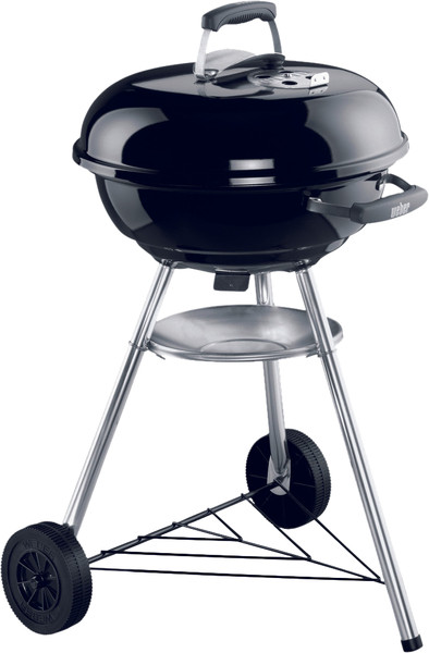 Weber Original Kettle Houtskoolbarbecue 47 Cm - E-4710 Met Deksel, Thermometer, Wielen En Standaard - Zwart