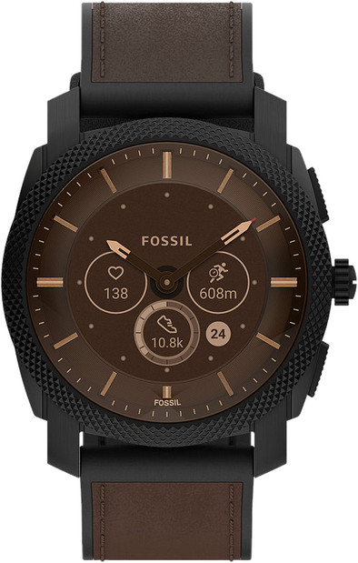 Fossil Gen 6 Hybrid Zwart/Bruin 45mm is nooit meer leverbaar