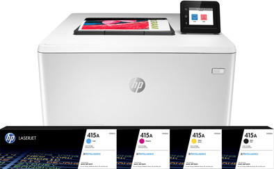HP Color LaserJet Pro M454dw + 1 extra set toners is nooit meer leverbaar