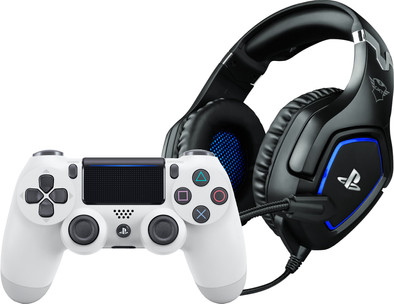 Sony DualShock 4 Controller Wit + Trust GXT 488 FORZE Gaming Headset is nooit meer leverbaar