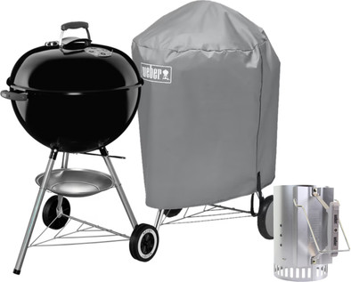 Weber Barbecue starterspakket Original Kettle 57 cm is nooit meer leverbaar