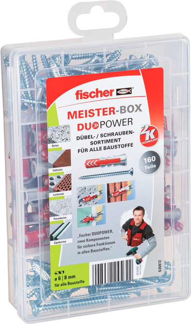 Fischer MeisterBox DuoPower + schroeven is nooit meer leverbaar