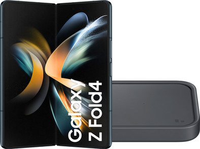 Samsung Galaxy Z Fold 4 512GB Grijs Groen 5G + Draadloze Oplader 15W is nooit meer leverbaar