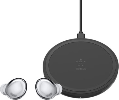 Samsung Galaxy Buds Pro Zilver + Belkin Boost Up Draadloze Oplader 10W Zwart is nooit meer leverbaar