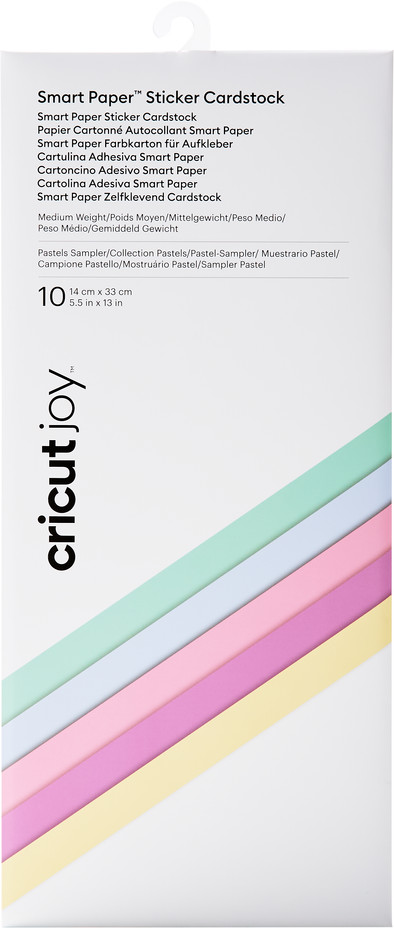 Cricut Joy Smart Sticker Cardstock 14 cm x 33 cm Pastel 10 Pack is nooit meer leverbaar