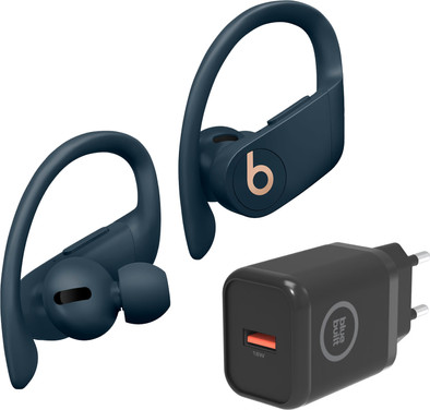 Beats Powerbeats Pro Blauw + BlueBuilt Oplader 18W is nooit meer leverbaar