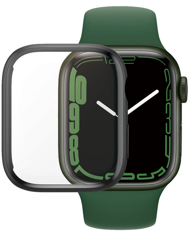 PanzerGlass Full Body Apple Watch 41mm Screenprotector Zwart is nooit meer leverbaar