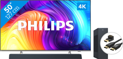 Philips The One (50PUS8507) - Ambilight (2022) + Soundbar + Hdmi kabel is nooit meer leverbaar