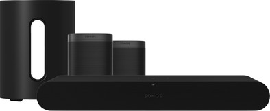 Sonos Ray 5.1 + One SL (2x) + Sub Mini Zwart is nooit meer leverbaar