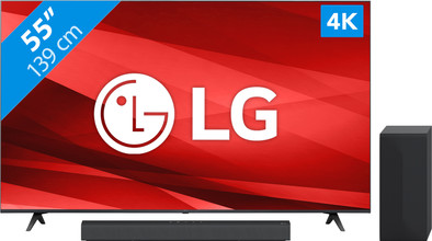 LG 55UQ80006LB (2022) + Soundbar is nooit meer leverbaar