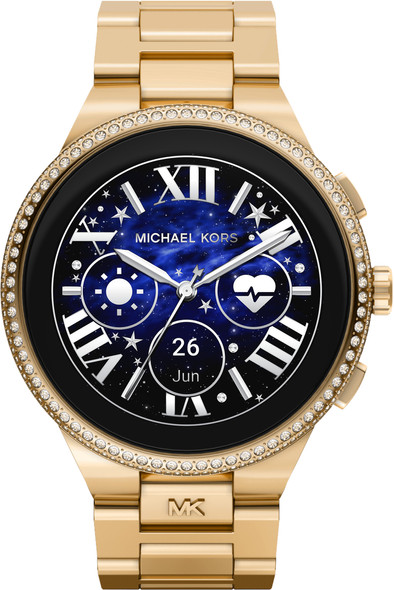 Michael Kors Gen 6 Camille Display MKT5144 Goud 44mm is nooit meer leverbaar