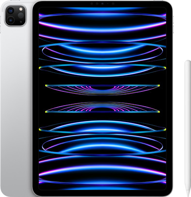 Apple iPad Pro (2022) 11 inch 2 TB Wifi Zilver + Apple Pencil 2 is nooit meer leverbaar