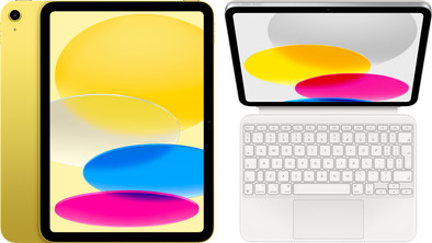 Apple iPad (2022) 10.9 inch 64GB Wifi Geel + Magic Keyboard Folio is nooit meer leverbaar