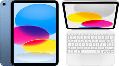 Apple iPad (2022) 10.9 inch 256GB Wifi + 5G Blauw + Magic Keyboard Folio is nooit meer leverbaar