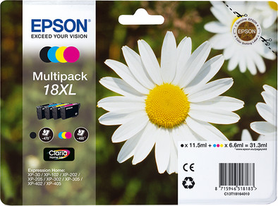 Epson Multi-pack 4 Colors 18XL Cartridge is no longer available