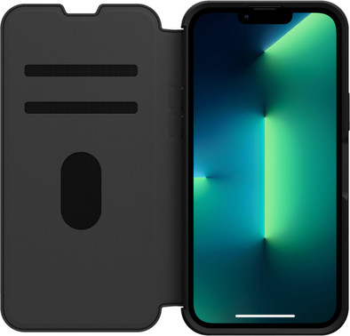 Otterbox Strada Apple iPhone 13 Pro Max Book Case Leer Zwart is nooit meer leverbaar
