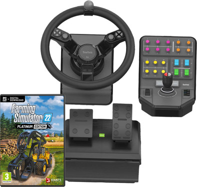 Farming Simulator 22 Platinum Edition  PC + Saitek Farm Sim Controller is nooit meer leverbaar