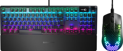 SteelSeries Apex 5 Gaming Keyboard AZERTY + Aerox 3 Onyx Gaming Mouse is no longer available