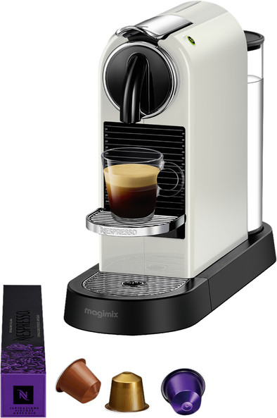 Magimix Nespresso CitiZ M196 White Coolblue Capsule and pad