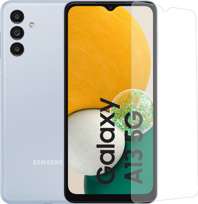 Samsung Galaxy A13 64GB Blauw 5G + BlueBuilt Screenprotector Glas is nooit meer leverbaar
