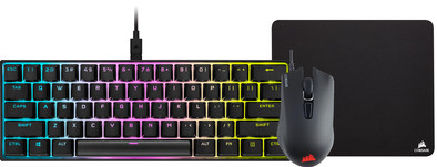 Corsair K65 RGB Mini Gaming Toetsenbord Qwerty + Corsair Harpoon Pro Gaming Muis + Muismat is nooit meer leverbaar