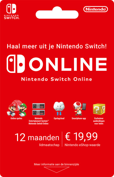 12 Months Nintendo Switch Online is no longer available